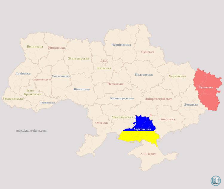 Карта тревог в Украине. Карта повитряних тревог украины
