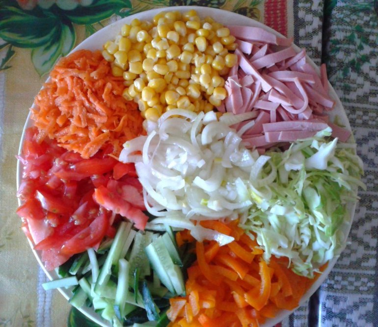 Салат козий огород рецепт с фото
